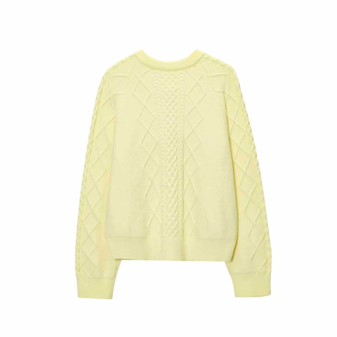 Damernas mjuka stickade cardigan med knapplist Mirla-Eva Jonsson