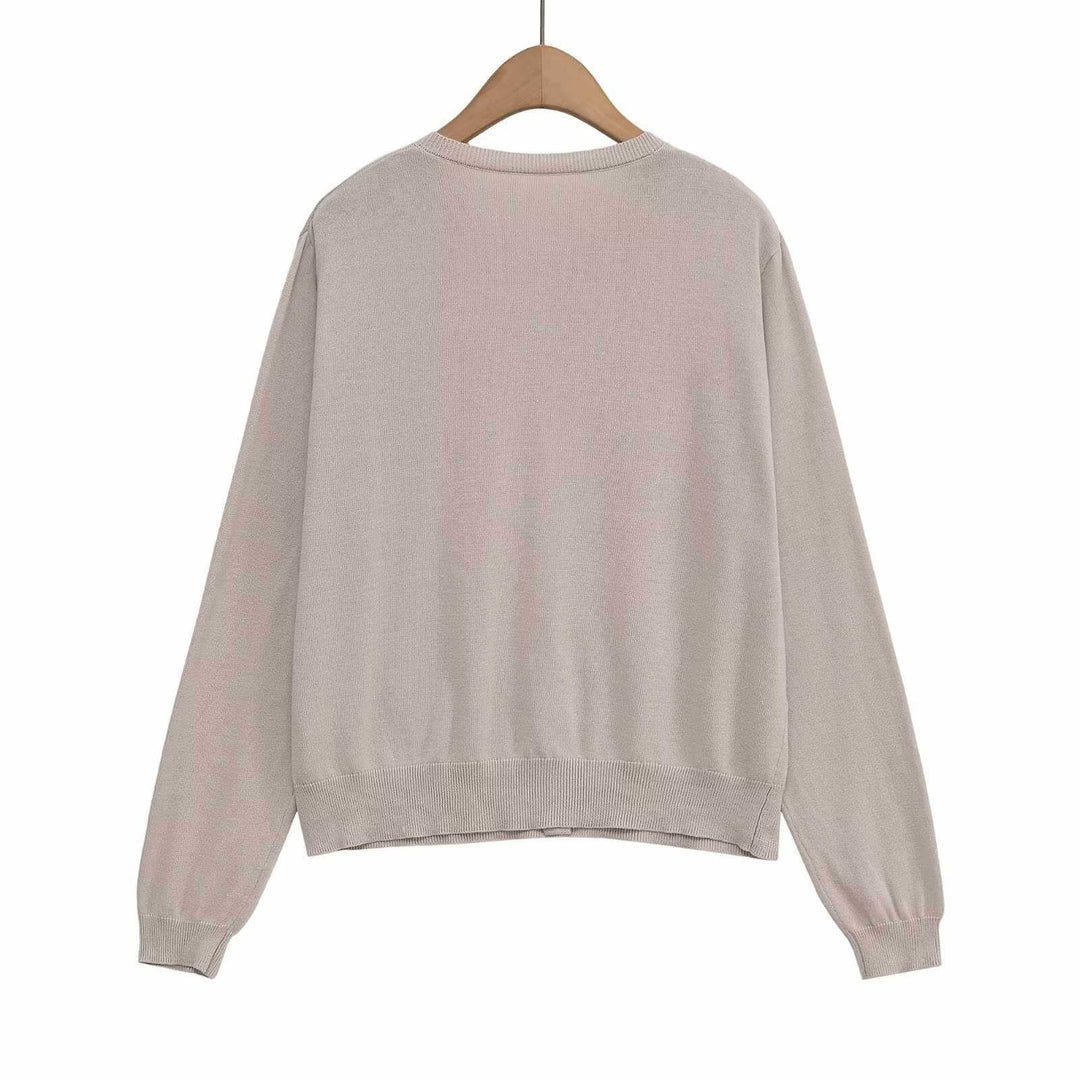 Damernas mjuka stickade cardigan med knapplist Mirla-Eva Jonsson