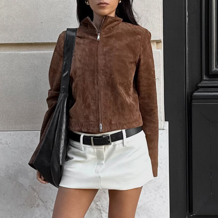 Damernas mockajacka med modern ståkrage Eva Jonsson-Eva Jonsson