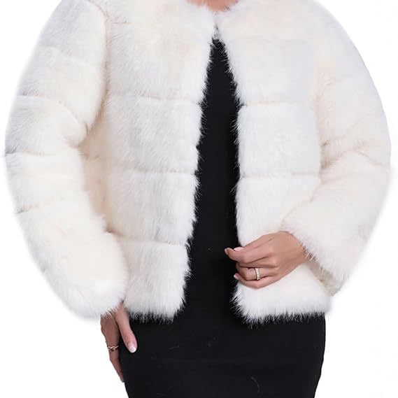 Damernas moda konstpälsjacka med iögonfallande snitt Eva Jonsson-Eva Jonsson