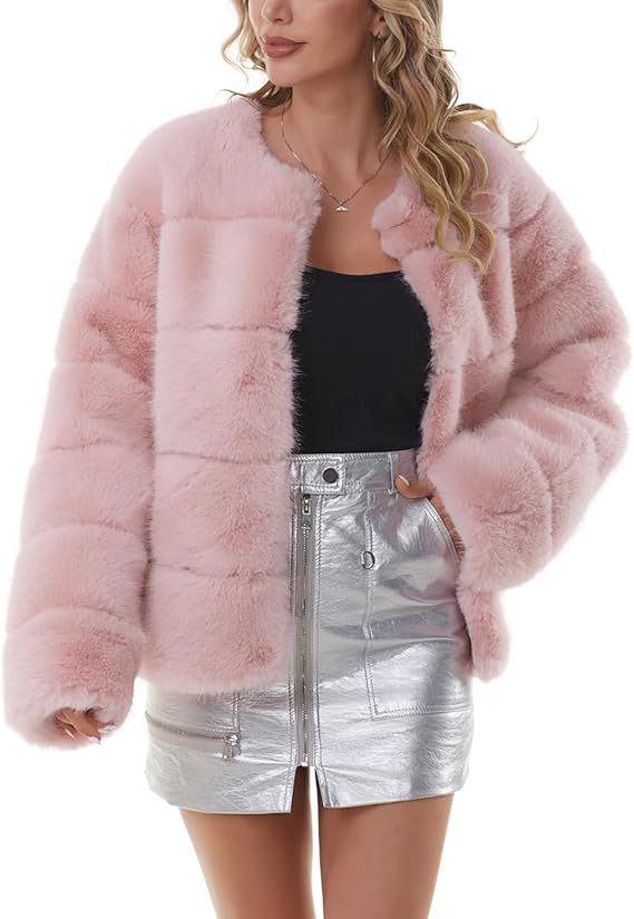 Damernas moda konstpälsjacka med iögonfallande snitt Eva Jonsson-Eva Jonsson