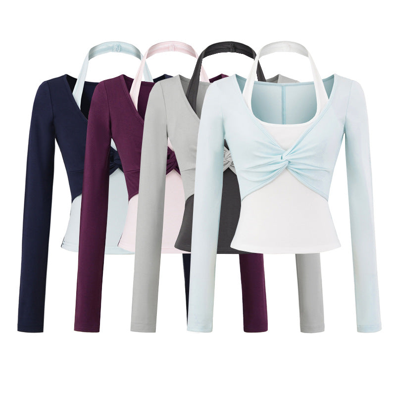 Damernas moda långärmad topp med elegant knytdetalj Eva Jonsson-Eva Jonsson