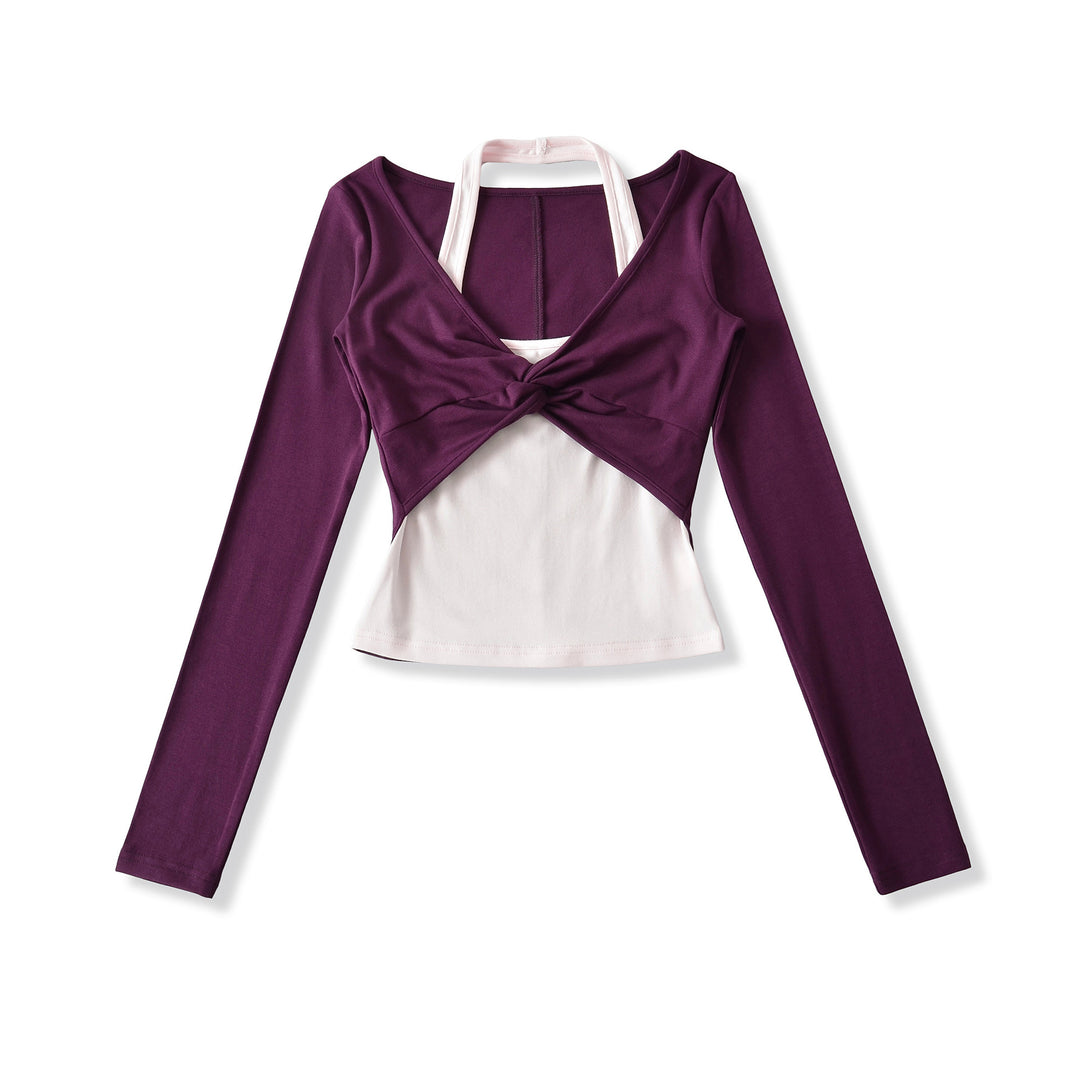 Damernas moda långärmad topp med elegant knytdetalj Eva Jonsson-Eva Jonsson