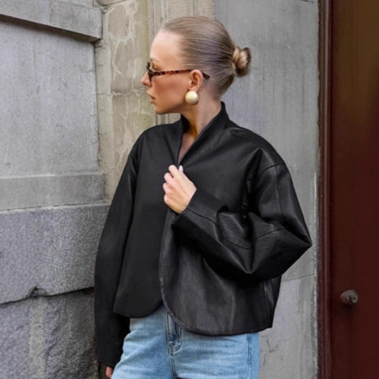 Damernas mode Cropped Jacka med voluminösa ärmar Mirla-Eva Jonsson