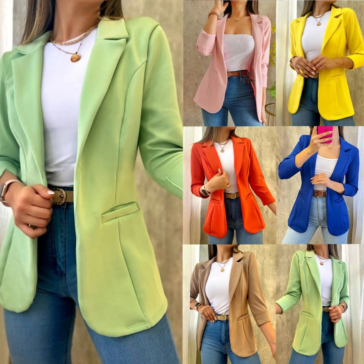 Damernas mode blazer med avslappnade fickor Mirla-Eva Jonsson