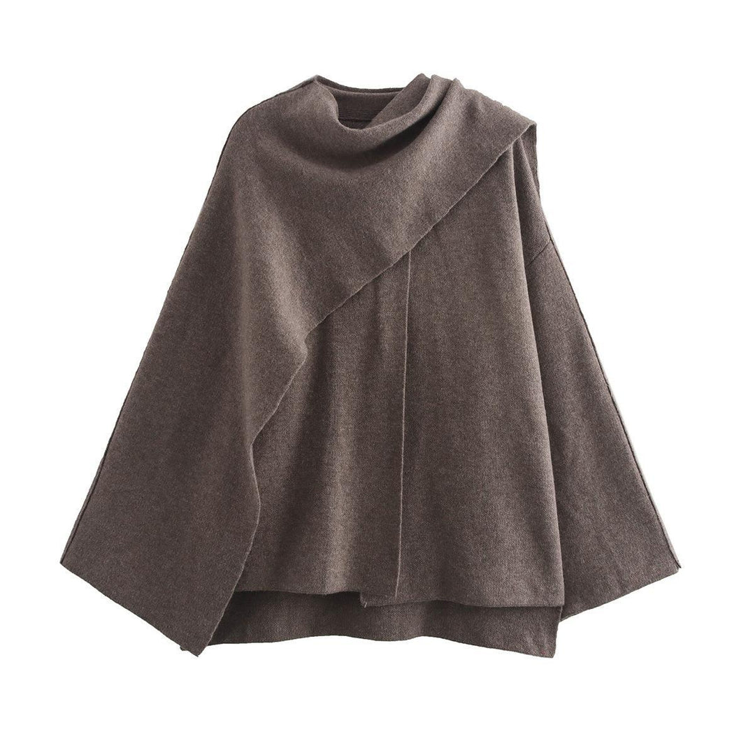 Damernas mode cape tröja i mjukt material Eva Jonsson-Eva Jonsson