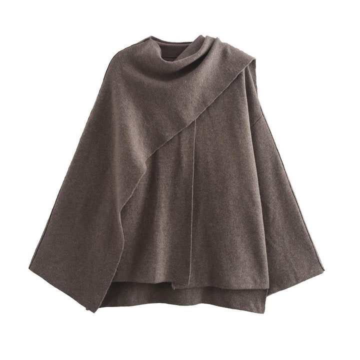 Damernas mode cape tröja i mjukt material Eva Jonsson-Eva Jonsson
