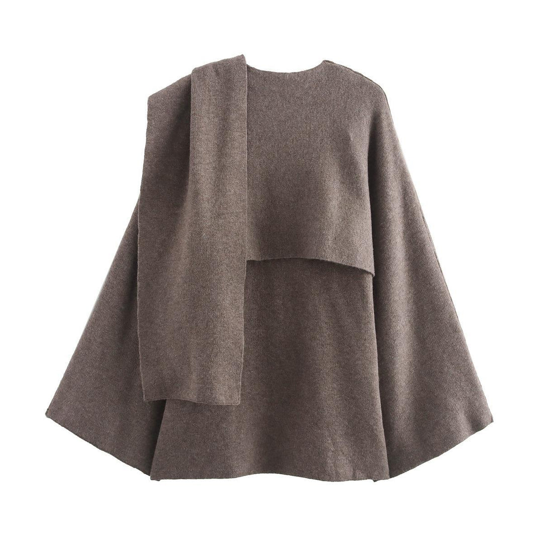 Damernas mode cape tröja i mjukt material Eva Jonsson-Eva Jonsson
