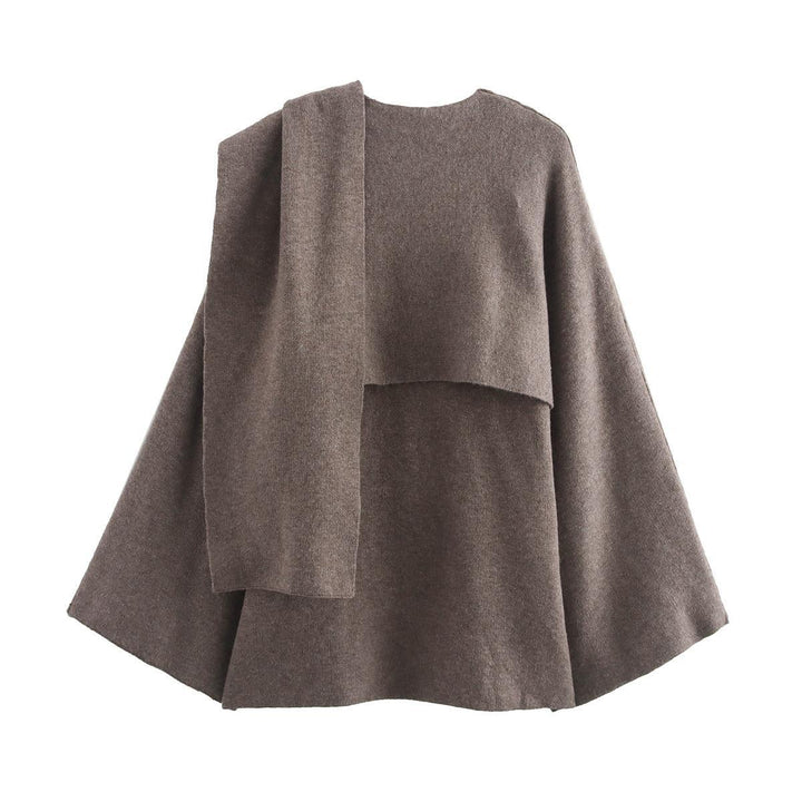 Damernas mode cape tröja i mjukt material Eva Jonsson-Eva Jonsson