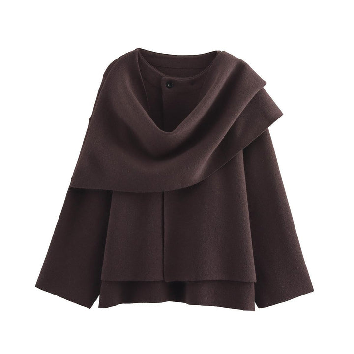 Damernas mode cape tröja i mjukt material Eva Jonsson-Eva Jonsson
