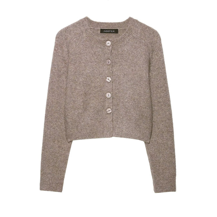 Damernas mode cropped kofta med knapppdetaljer Mirla-Eva Jonsson
