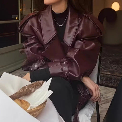 Damernas mode konstläderjacka Mirla-Eva Jonsson