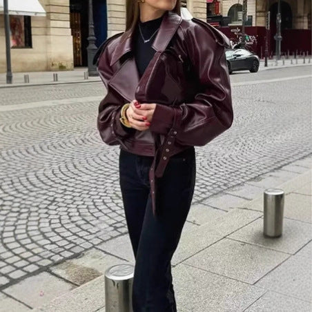 Damernas mode konstläderjacka Mirla-Eva Jonsson