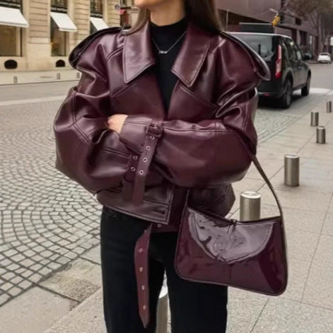 Damernas mode konstläderjacka Mirla-Eva Jonsson
