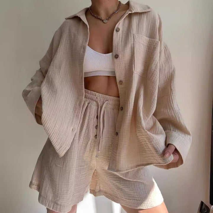 Damernas mode- och avslappnad skjortjacka Mirla-Eva Jonsson