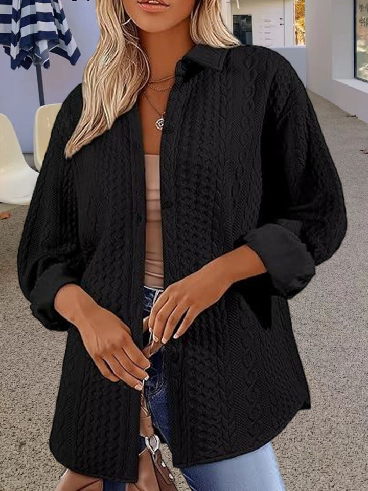 Damernas mode stickad blus Mirla-Eva Jonsson