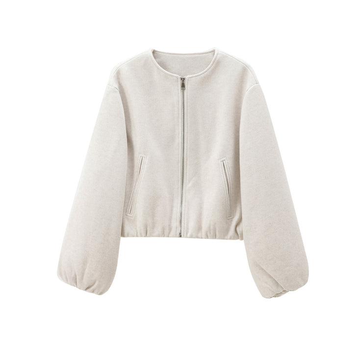 Damernas moderiktiga bomberjacka med elastisk midja och praktiska fickor Mirla-Eva Jonsson