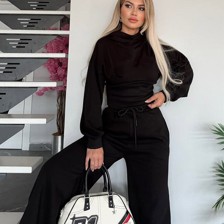 Damernas moderiktiga jumpsuit med midjeåtdragning Mirla-Eva Jonsson