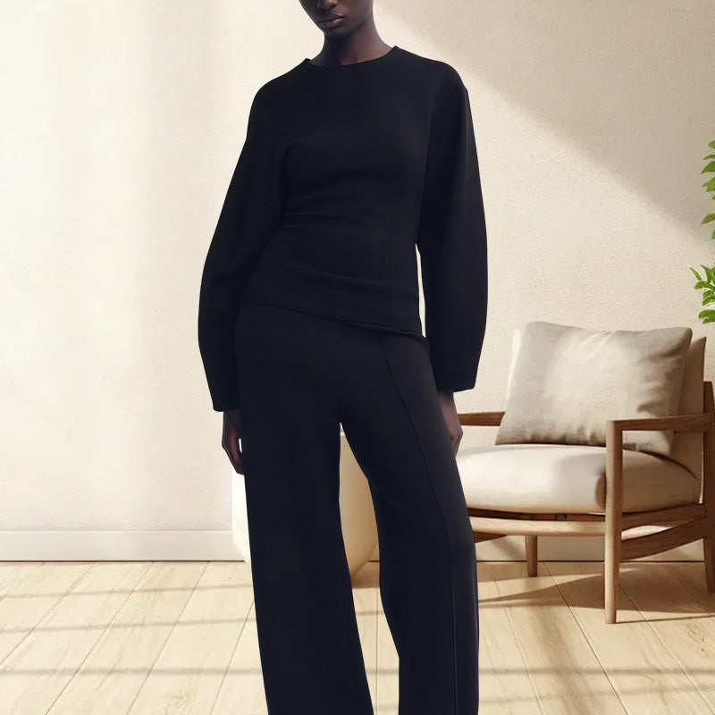 Damernas moderiktiga oversized-set med ballongärmar och elegant snitt Mirla-Eva Jonsson