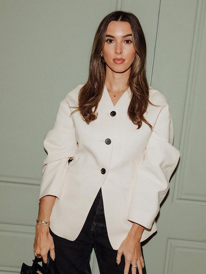 Damernas moderna blazer med voluminösa ärmar Mirla-Eva Jonsson