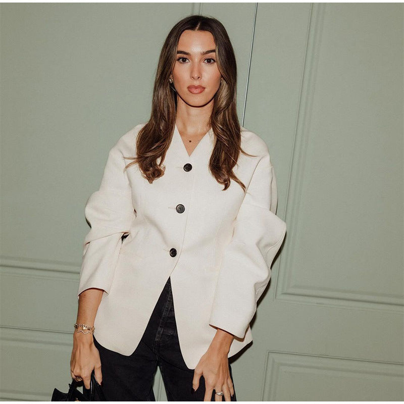 Damernas moderna blazer med voluminösa ärmar Mirla-Eva Jonsson