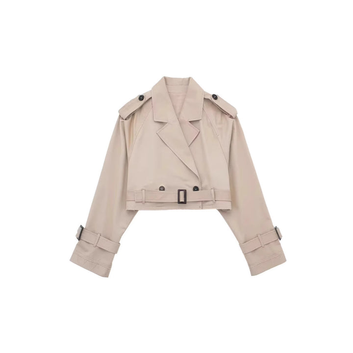 Damernas moderna cropped trenchjacka Mirla-Eva Jonsson