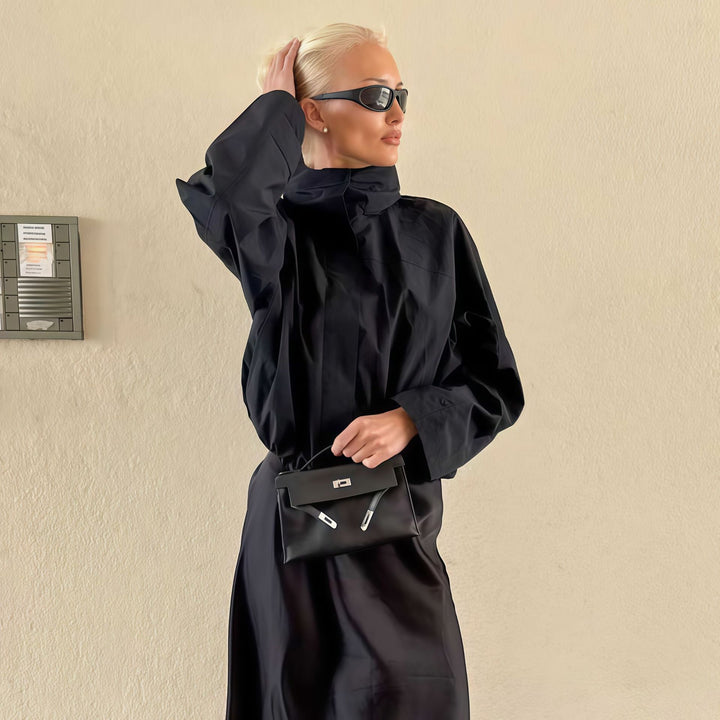 Damernas moderna övergångsjacka med hög krage Mirla-Eva Jonsson