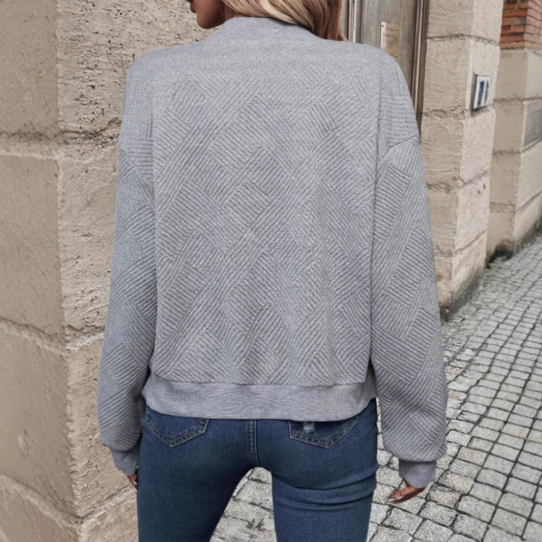 Damernas moderna quiltade jacka med strukturerad tyg Mirla-Eva Jonsson