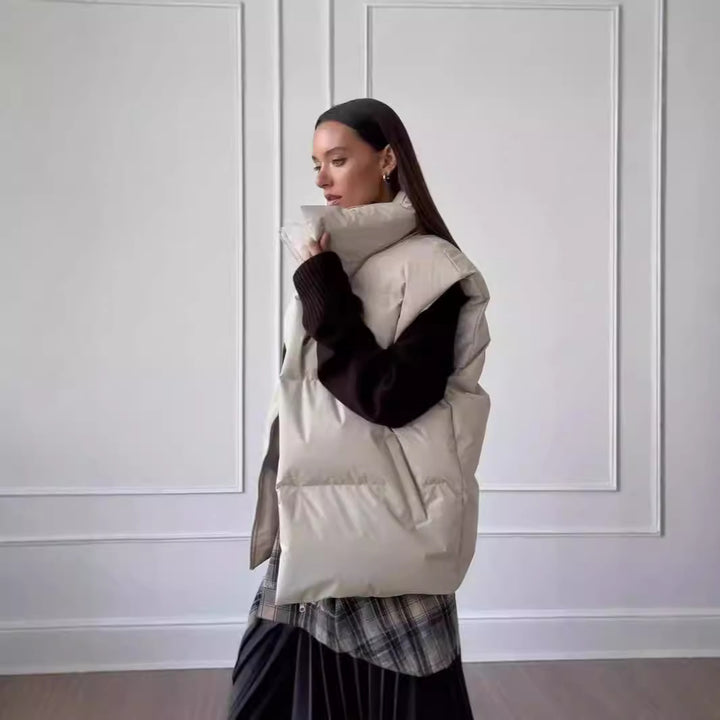 Damernas moderna quiltade väst Mirla-Eva Jonsson