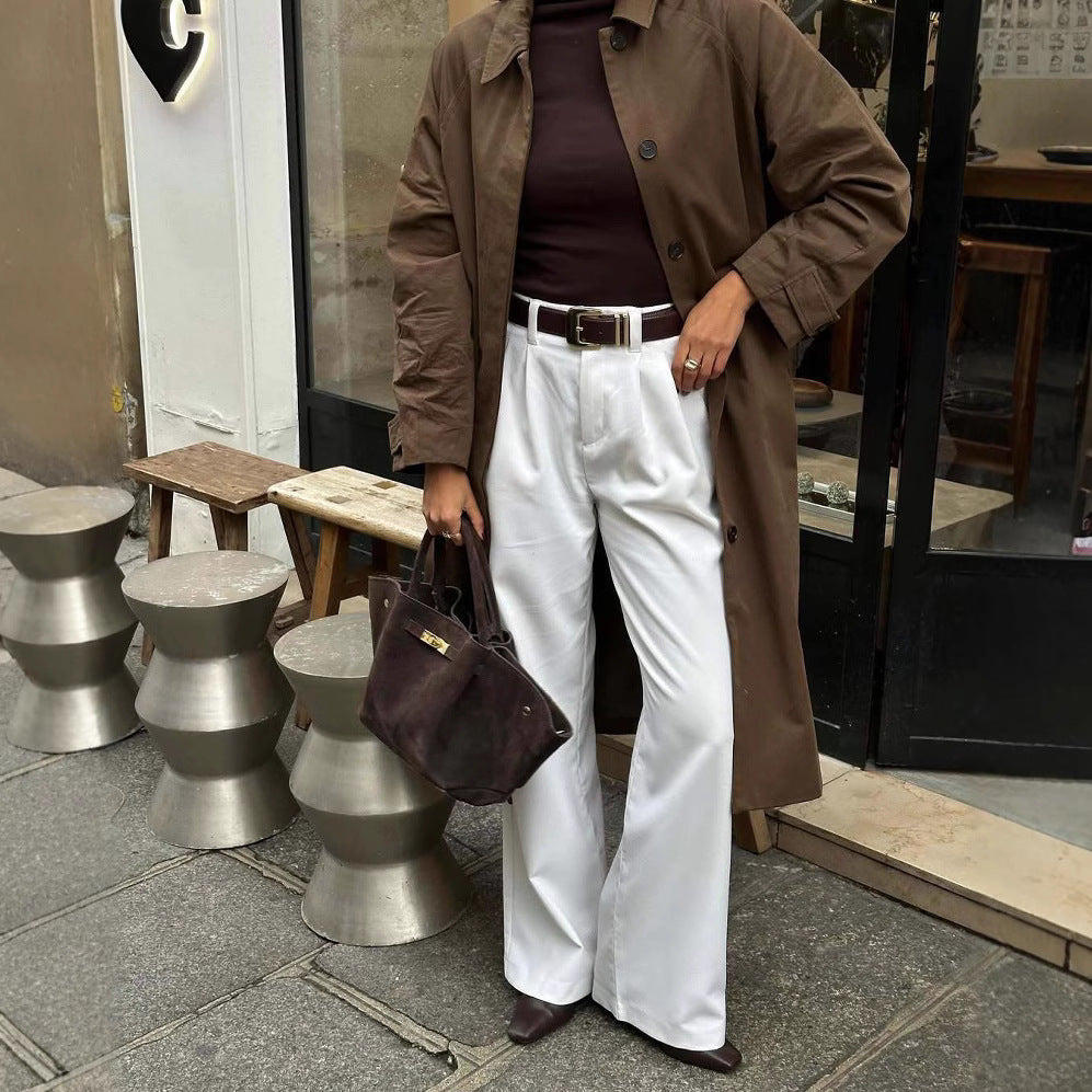 Damernas modetrenchcoat med avslappnad passform och bälte Mirla-Eva Jonsson