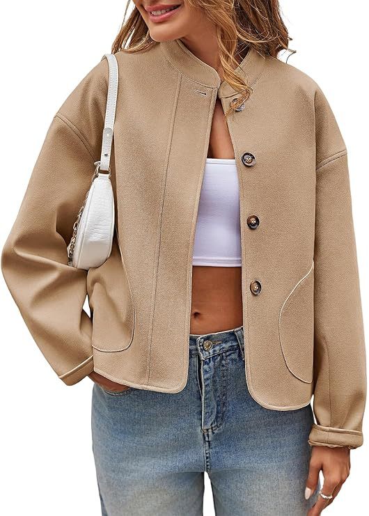 Damernas modetrend oversized jacka med knappar och sidofickor Mirla-Eva Jonsson