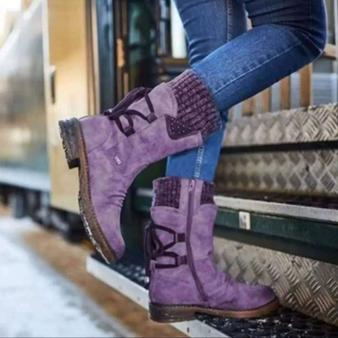 Damernas modetrendiga stövletter med stiliga detaljer och praktisk dragkedja Mirla-Eva Jonsson