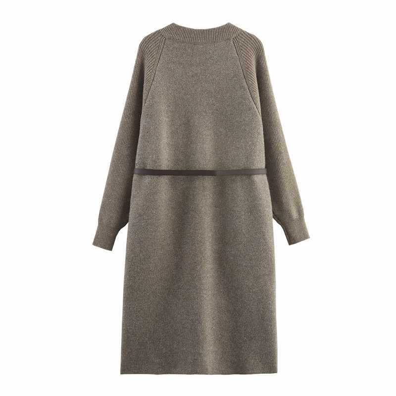 Damernas modetröja med midjebälte och praktiska fickor Eva Jonsson-Eva Jonsson