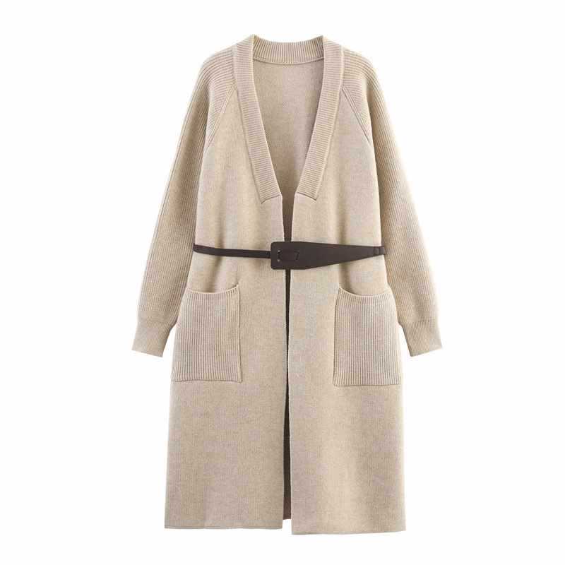 Damernas modetröja med midjebälte och praktiska fickor Eva Jonsson-Eva Jonsson