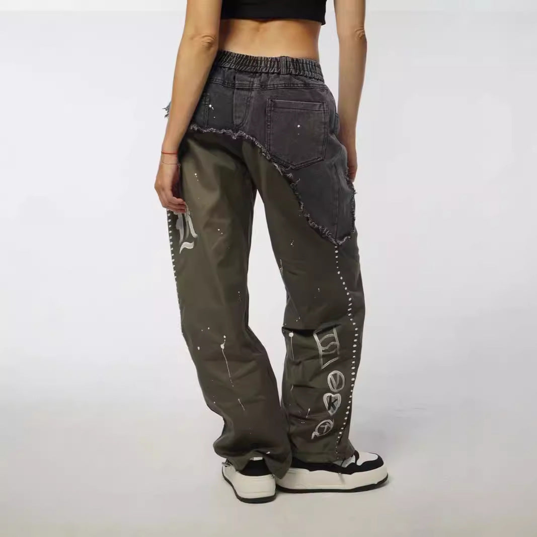 Damernas modiga Cargo-jeans i asymmetrisk skärning Mirla-Eva Jonsson