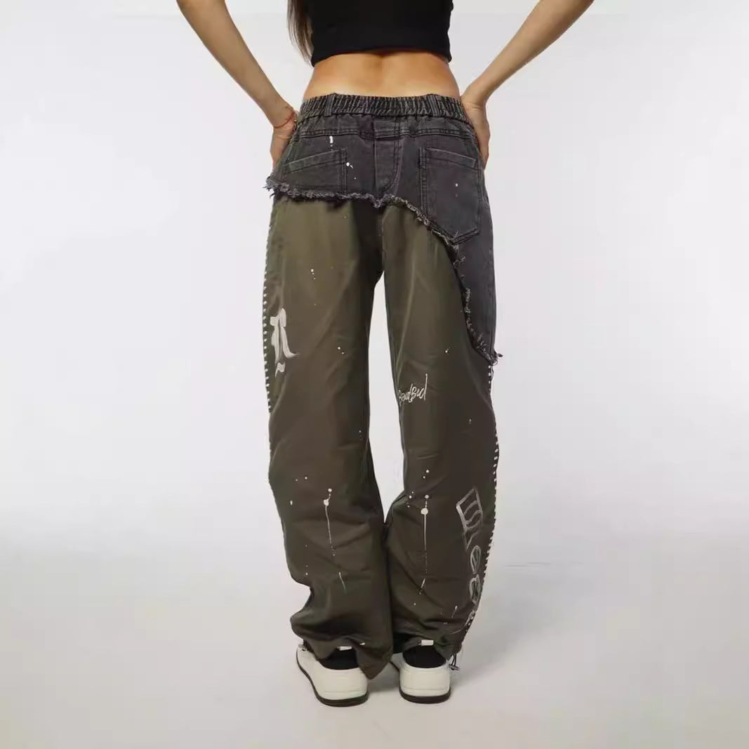 Damernas modiga Cargo-jeans i asymmetrisk skärning Mirla-Eva Jonsson