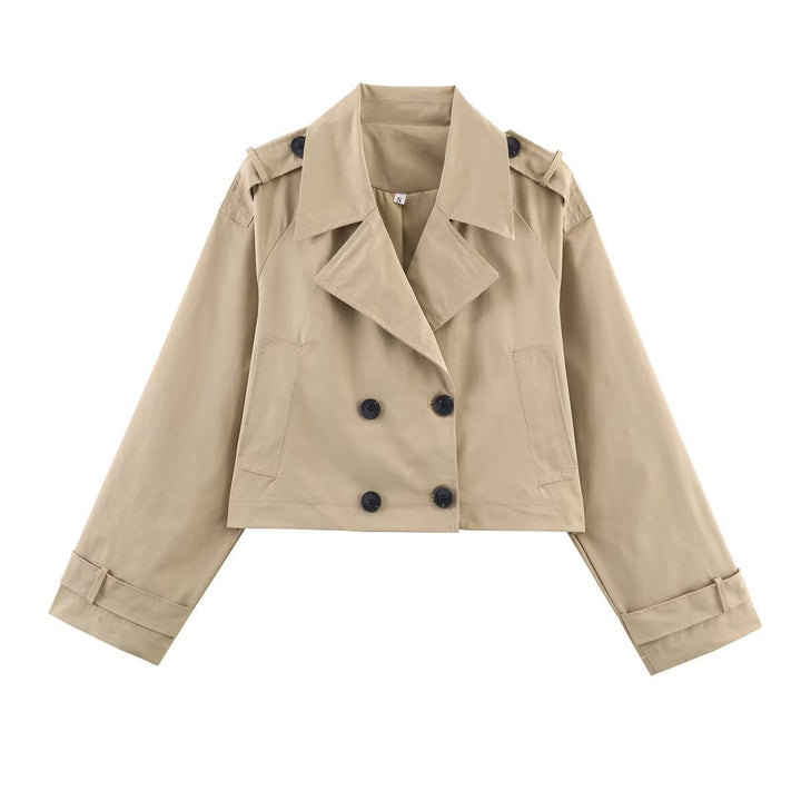 Damernas modiga cropped trenchjacka Mirla-Eva Jonsson