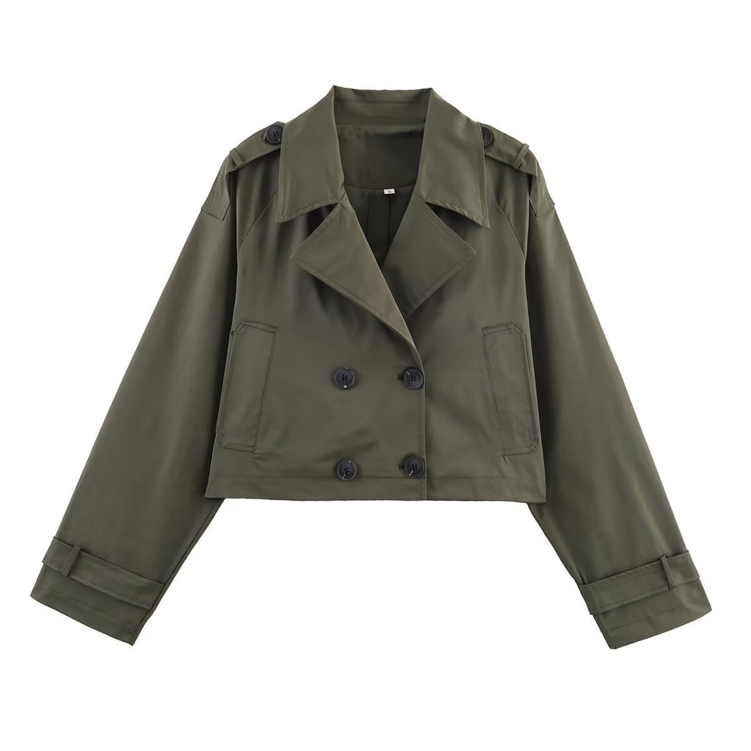 Damernas modiga cropped trenchjacka Mirla-Eva Jonsson