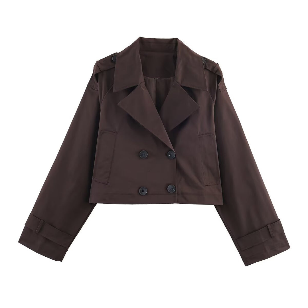 Damernas modiga cropped trenchjacka Mirla-Eva Jonsson