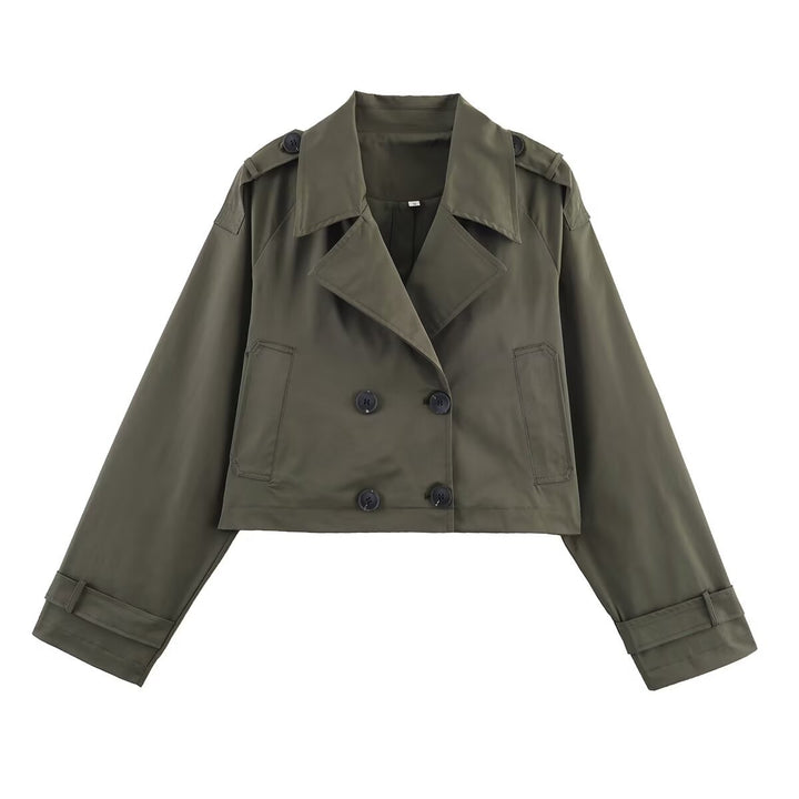 Damernas modiga cropped trenchjacka Mirla-Eva Jonsson