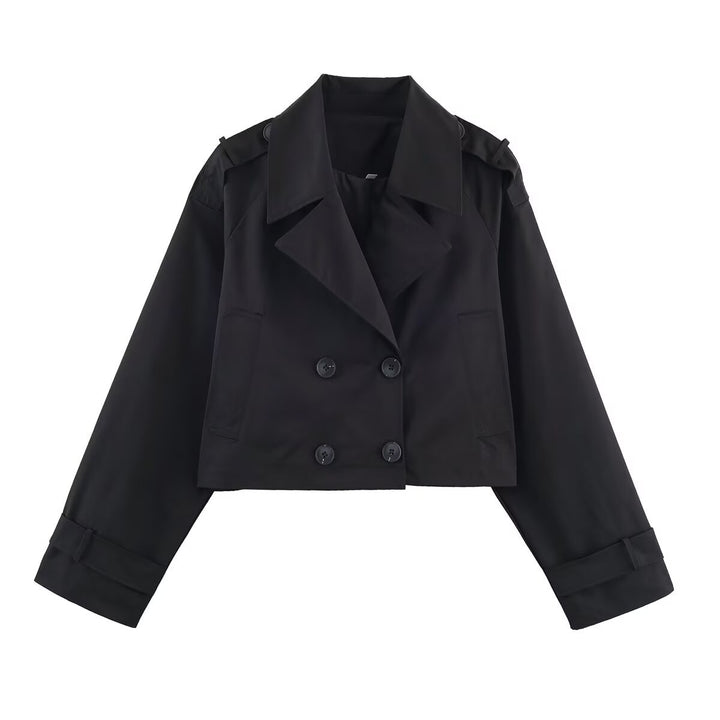 Damernas modiga cropped trenchjacka Mirla-Eva Jonsson