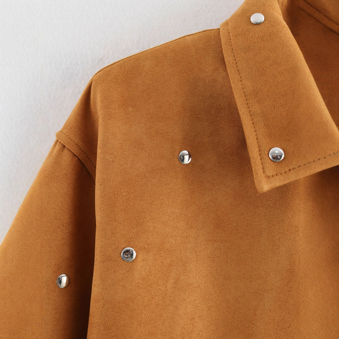 Damernas modiga oversized-jacka med dekorativa nitar Eva Jonsson-Eva Jonsson