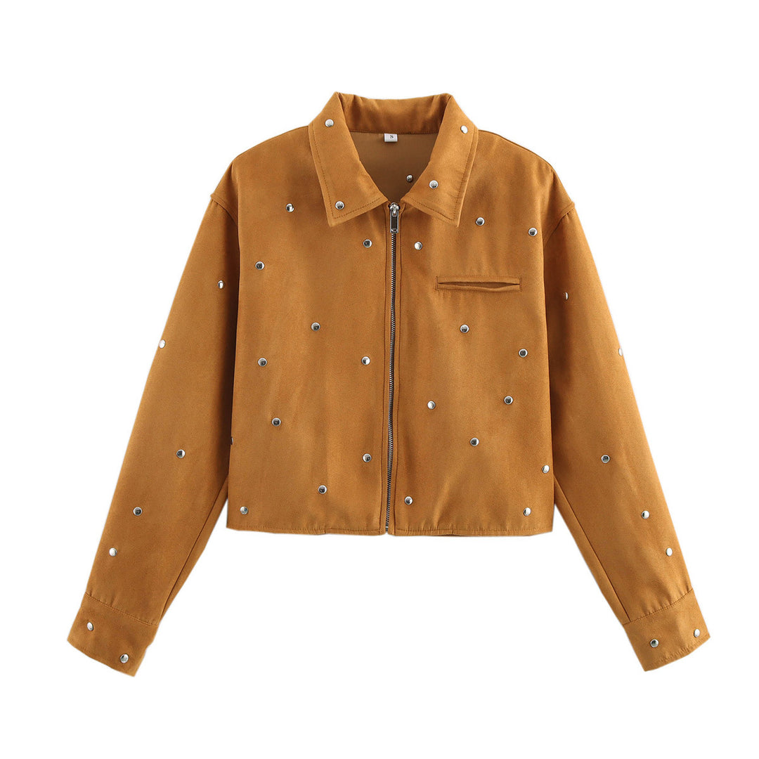 Damernas modiga oversized-jacka med dekorativa nitar Eva Jonsson-Eva Jonsson