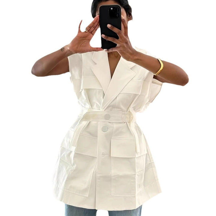 Damernas modiga utility-väst med oversize passform och praktiska fickor Eva Jonsson-Eva Jonsson