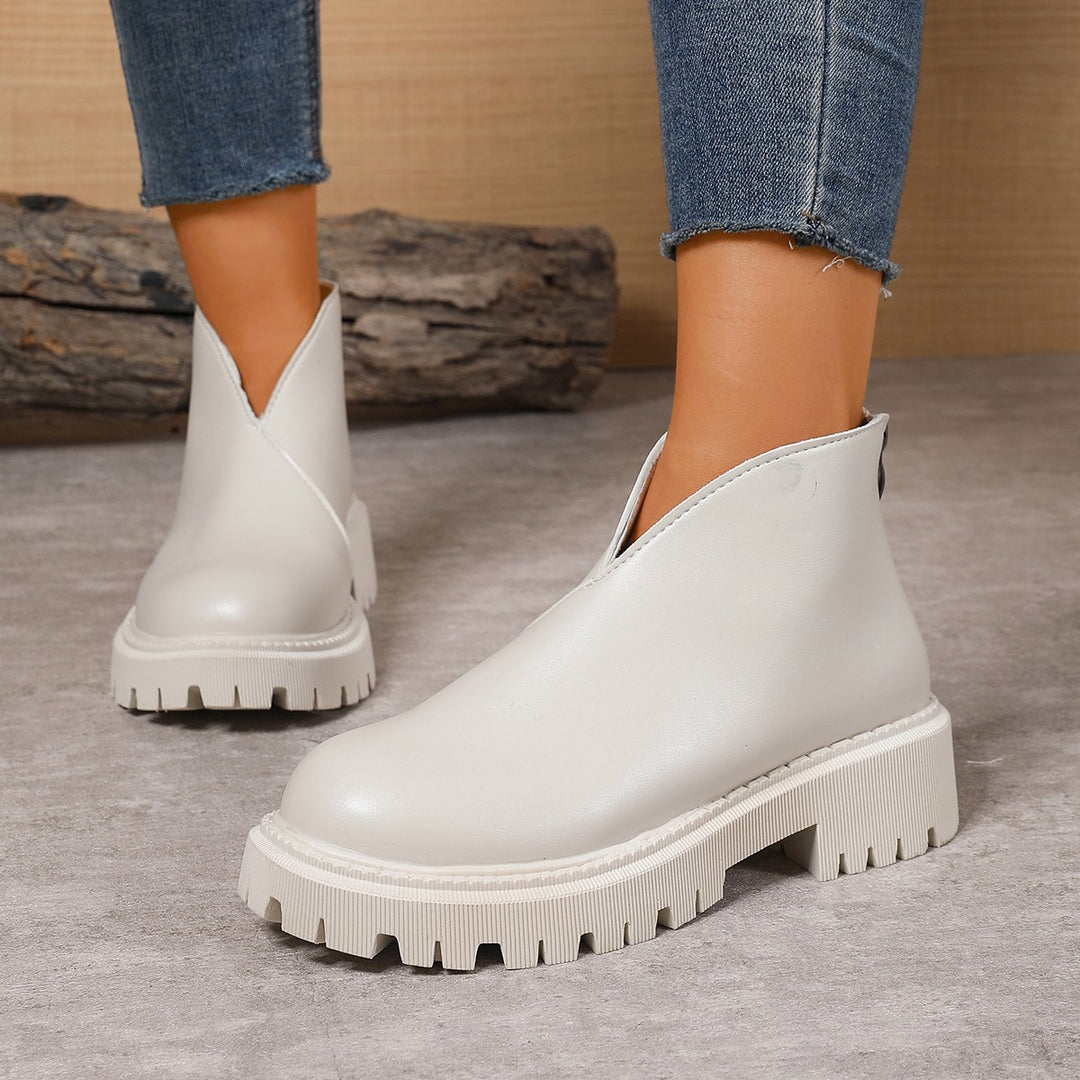 Damernas modiska Chelsea-boots med trendig plattform och halkfri sula Mirla-Eva Jonsson