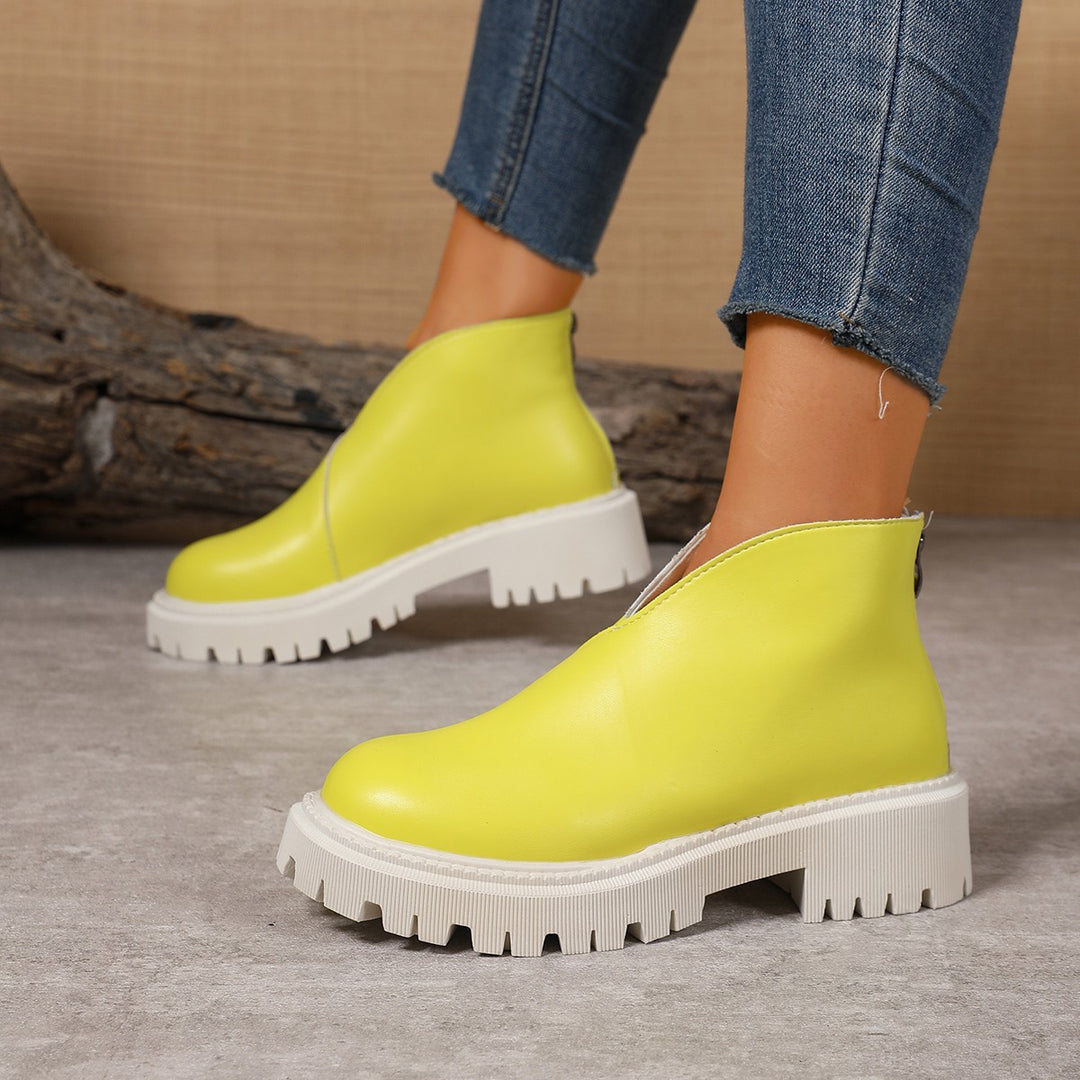 Damernas modiska Chelsea-boots med trendig plattform och halkfri sula Mirla-Eva Jonsson