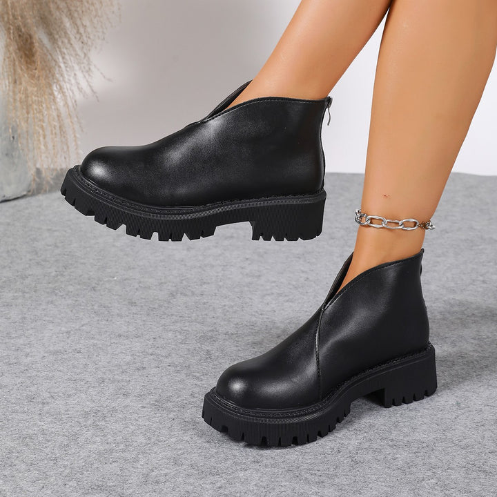 Damernas modiska Chelsea-boots med trendig plattform och halkfri sula Mirla-Eva Jonsson