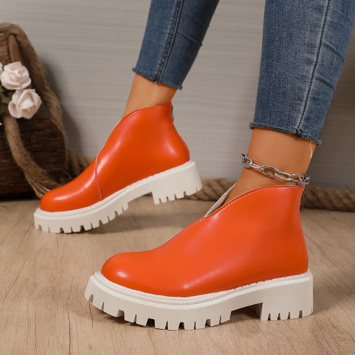 Damernas modiska Chelsea-boots med trendig plattform och halkfri sula Mirla-Eva Jonsson