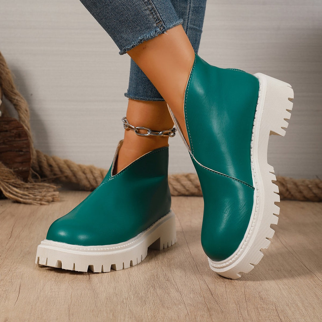 Damernas modiska Chelsea-boots med trendig plattform och halkfri sula Mirla-Eva Jonsson