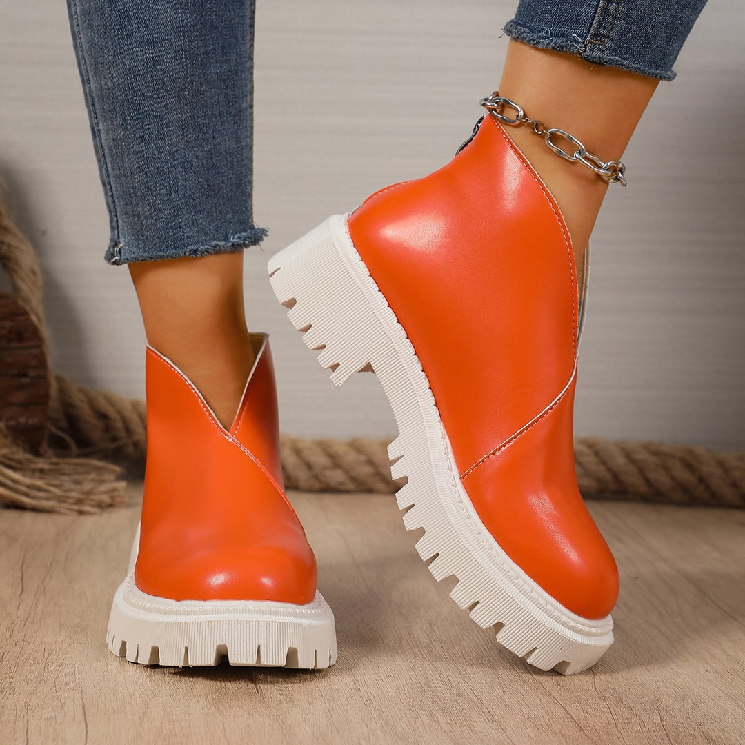 Damernas modiska Chelsea-boots med trendig plattform och halkfri sula Mirla-Eva Jonsson